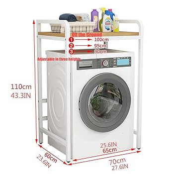 Amazon｜洗濯機ラック，洗濯機横隙間収納，ランドリーラック